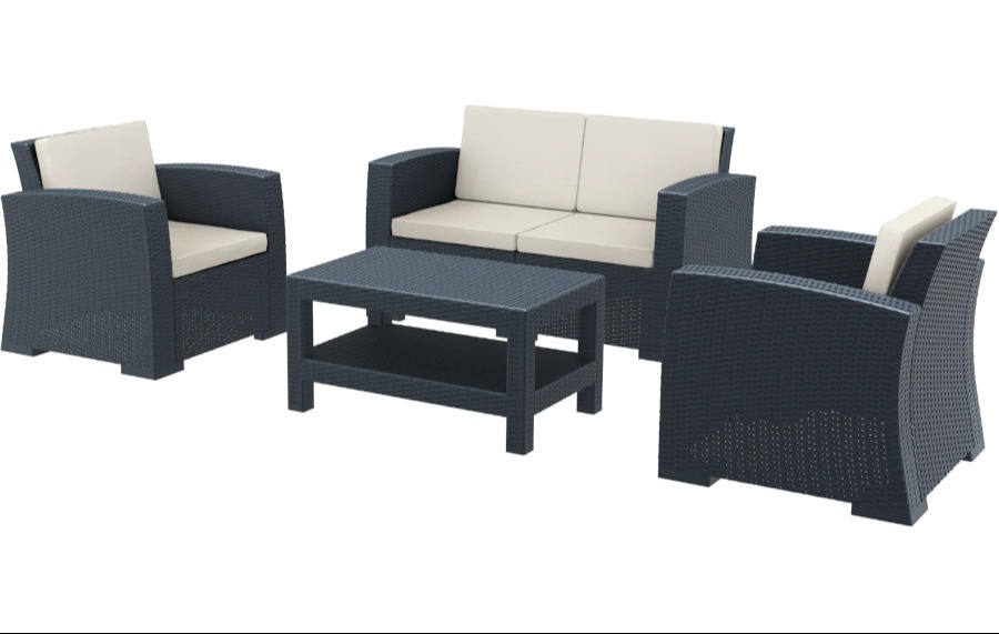 Monaco 4 Piece Lounge Set 