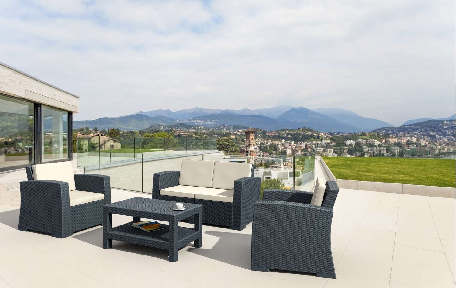 Monaco 4 Piece Lounge Set 