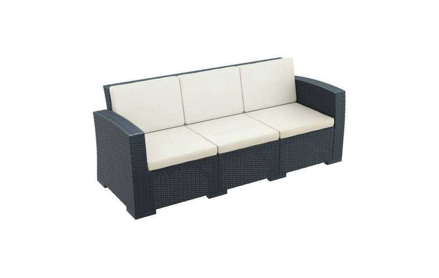 Beige Backrest Cushion x 3