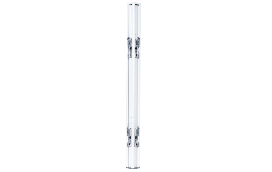Shush30+ Desk Mounted Screen Joining Pole White