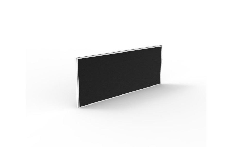 Black Fabric with White Frame